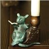 Image 1 : Reading Mouse Taper Candleholder