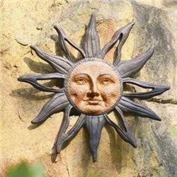 Sun Face Wall Plaque