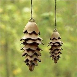 Pair Of Pinecone Wind Chimes