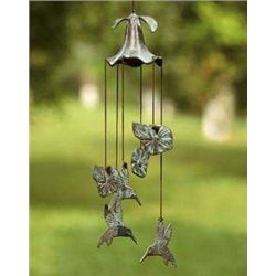 Hummingbird & Morning Glory Wind Chime