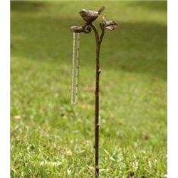 Bird Garden Stake Rain Gauge