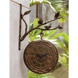 Bird On Branch Clock & Thermometer