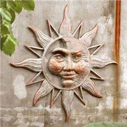 Half Face Sun Wall Plaque