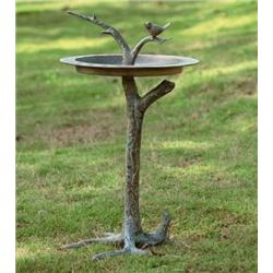 Bird & Twig Sundial Birdbath