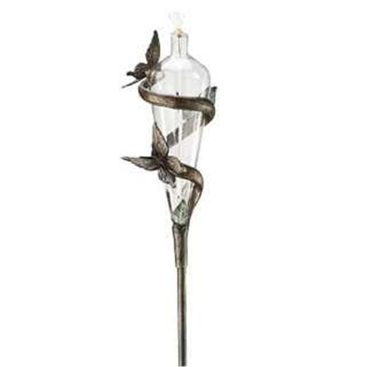 Butterfly Oil Lamp Garden Stake