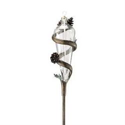 Pinecone Oil Lamp - Garden Stake