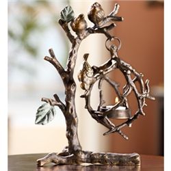 Birds On Branch Hangng Candle Holder