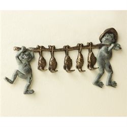 Froggy Fishermen Key Hook