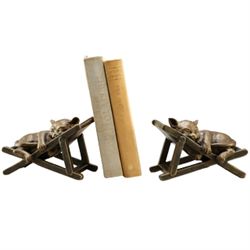 Sleeping Cat Bookends