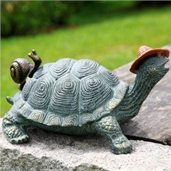 Strolling Garden Turtle With Friend