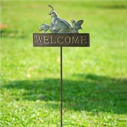 Quail Garden Welcome Sign