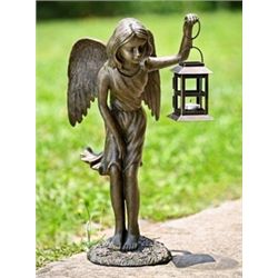 Angel Girl Lantern Candle Holder