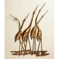 Crane Quintet Wall Sculpture