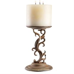Scroll Pillar Candle Stick