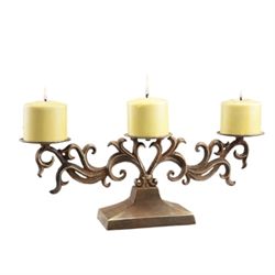 Scroll Pillar Candleabra