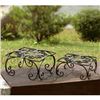 Image 1 : Fleur De Lis Square Planter Set Of 2