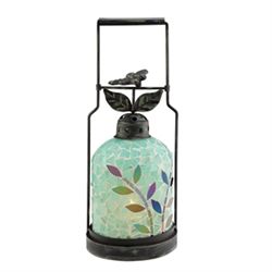 Dragonfly Mosaic Glass Lantern / Candle Holder