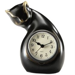 Cat Table Clock