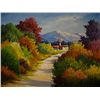 Image 1 : Pathway Original Oil 23.5 x 28/5-French Artist