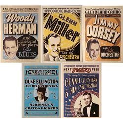 5 Jazz Voices Concert Repro Posters Billie Ella Louis