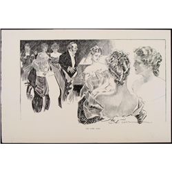 Charles Gibson Girl Orig Book Print 1896 Comic Song