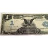 Image 1 : 1899 $1 DOLLAR BLACK EAGLE SILVER CERTIFICATE, VF