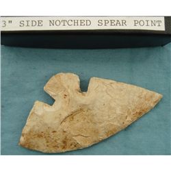 3" Side Notched Spear Point