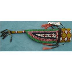 Early Yanton Sioux Beaded Knife Sheath