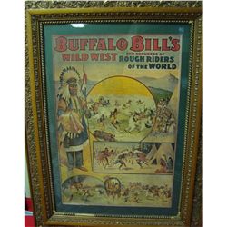 Large Framed Buffalo Bill Poster