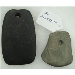 2 Stone Pendants