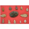 Image 1 : Gorget & 12 Arrowheads
