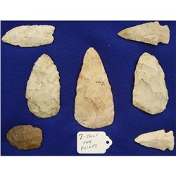 Display of Stone Tools & Points