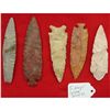 Image 1 : 5 Large Stone Spear Points