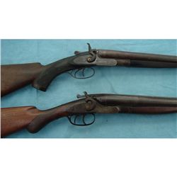 Pair of Antique Hammered Dbl. Bbl. Shotguns