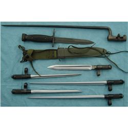 Lot of 7 Bayonets