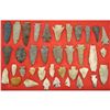 Image 1 : Display of 37 Indian Arrowheads