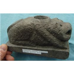 Cherokee Carved Beaver Effigy Pipe