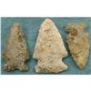 Image 2 : 3 Archaic Points Sauk Co. Wisc.