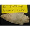 Image 1 : 3 1/4" Dickson Point Green Co. Wisc.