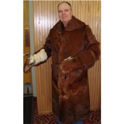 Early Western Horse Hide Coat & Gloves