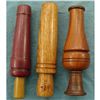 Image 1 : 3 Large Handturned Wooden Duck Calls