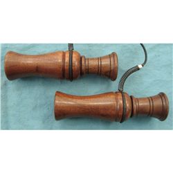 2 Wooden Calls (1 duck, 1 goose w/laynard)