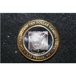 Hard Rock Hotel, Limited Edition Two-Tone $10 Gaming Token, "Love Jones" .999 Fine