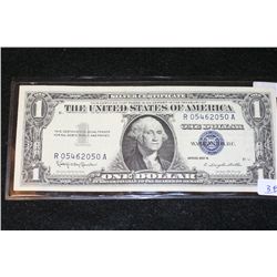 1957-B US Silver Certificate $1, Blue Seal, #R05462050A