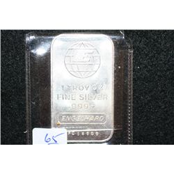 Engelhard Silver Ingot, .999+ Fine Silver 1 Oz.