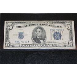 1934-D US Silver Certificate $5, Blue Seal, #R04372262A