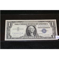 1957-A US Silver Certificate $1, Blue Seal, #F92383074A