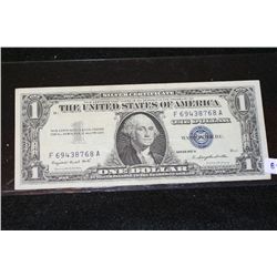 1957-A US Silver Certificate $1, Blue Seal, #F69438768A