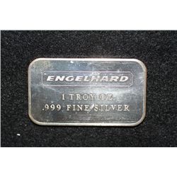 Engelhard Silver Ingot, .999 Fine Silver 1 Oz.