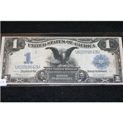 1899 US Silver Certificate $1, Blue Seal, #U62059643U (Large Bill)